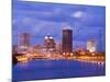 Genesee River and Rochester Skyline, New York State, United States of America, North America-Richard Cummins-Mounted Photographic Print