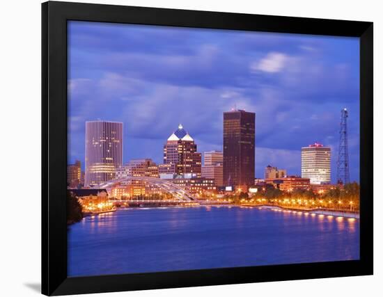 Genesee River and Rochester Skyline, New York State, United States of America, North America-Richard Cummins-Framed Photographic Print