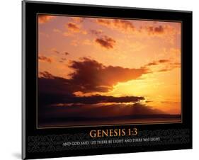 Genesis 1:3-null-Mounted Art Print