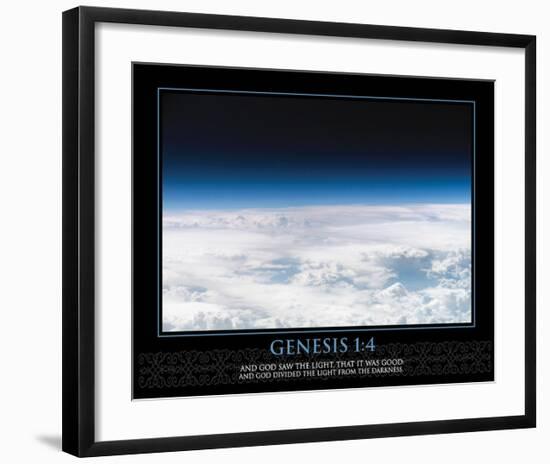 Genesis 1:4-null-Framed Art Print