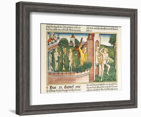 Genesis 3:1-24 the Temptation and the Expulsion from Paradise-null-Framed Giclee Print