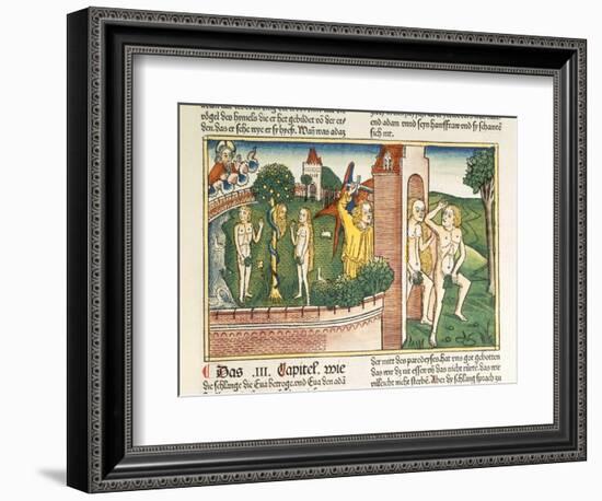 Genesis 3:1-24 the Temptation and the Expulsion from Paradise-null-Framed Giclee Print