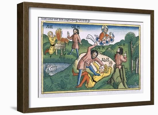 Genesis 4:8 Cain Murders Abel-null-Framed Giclee Print