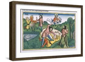 Genesis 4:8 Cain Murders Abel-null-Framed Giclee Print