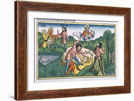 Genesis 4:8 Cain Murders Abel-null-Framed Giclee Print