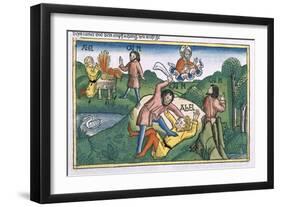 Genesis 4:8 Cain Murders Abel-null-Framed Giclee Print