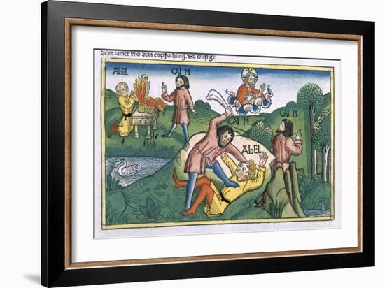 Genesis 4:8 Cain Murders Abel-null-Framed Giclee Print