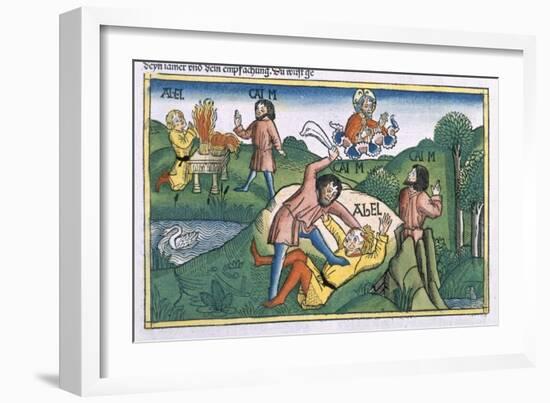 Genesis 4:8 Cain Murders Abel-null-Framed Giclee Print