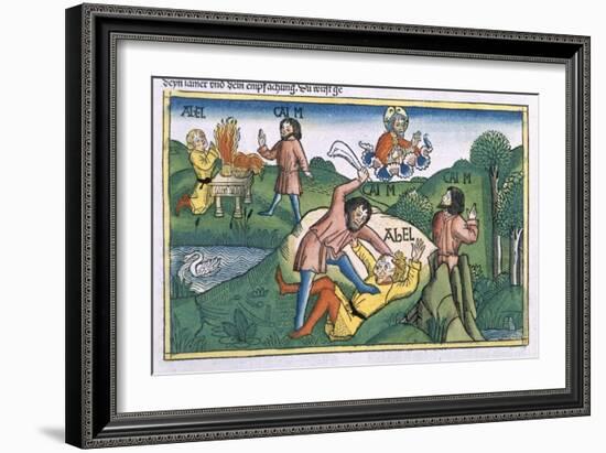 Genesis 4:8 Cain Murders Abel-null-Framed Giclee Print