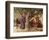 Genesis: Sarai overhearing the angels - Bible-William Brassey Hole-Framed Premium Giclee Print