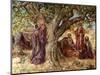 Genesis: Sarai overhearing the angels - Bible-William Brassey Hole-Mounted Premium Giclee Print