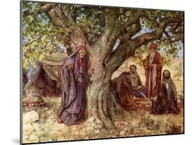 Genesis: Sarai overhearing the angels - Bible-William Brassey Hole-Mounted Premium Giclee Print