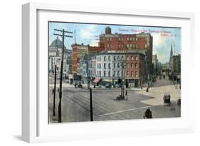 Genesse, Chippewa and Washington Streets, Buffalo, New York, USA, C1910-null-Framed Giclee Print