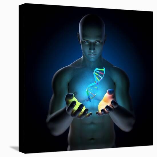 Genetic Research, Conceptual Artwork-SCIEPRO-Stretched Canvas