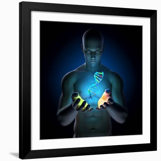 Genetic Research, Conceptual Artwork-SCIEPRO-Framed Photographic Print