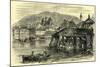 Geneva and the Rhone Switzerland-null-Mounted Giclee Print