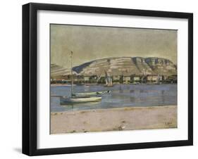 Geneva Harbour and the Saleve, 1878-Edgar Degas-Framed Giclee Print