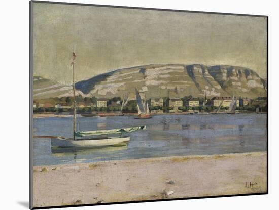 Geneva Harbour and the Saleve, 1878-Edgar Degas-Mounted Giclee Print