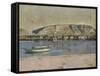 Geneva Harbour and the Saleve, 1878-Ferdinand Hodler-Framed Stretched Canvas