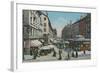 Geneva - Place Du Molard. Postcard Sent in 1913-Swiss photographer-Framed Giclee Print