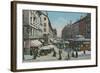 Geneva - Place Du Molard. Postcard Sent in 1913-Swiss photographer-Framed Giclee Print