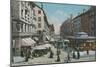 Geneva - Place Du Molard. Postcard Sent in 1913-Swiss photographer-Mounted Premium Giclee Print