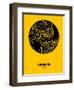 Geneva Street Map Yellow-NaxArt-Framed Art Print