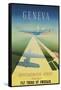 Geneva Travel Poster-null-Framed Stretched Canvas