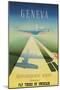 Geneva Travel Poster-null-Mounted Premium Giclee Print