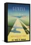 Geneva Travel Poster-null-Framed Stretched Canvas