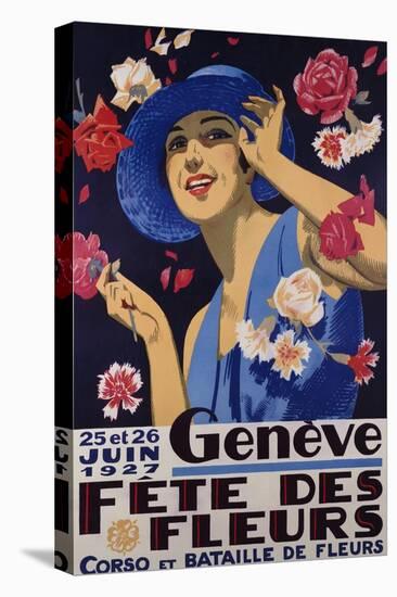 Geneve, Fete Des Fleurs, 1927-null-Stretched Canvas