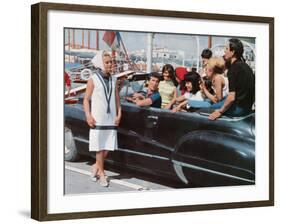 Geneviève Grad, Daniel Cauchy and Patrice Laffont: Le Gendarme de Saint-Tropez, 1964-Marcel Dole-Framed Photographic Print