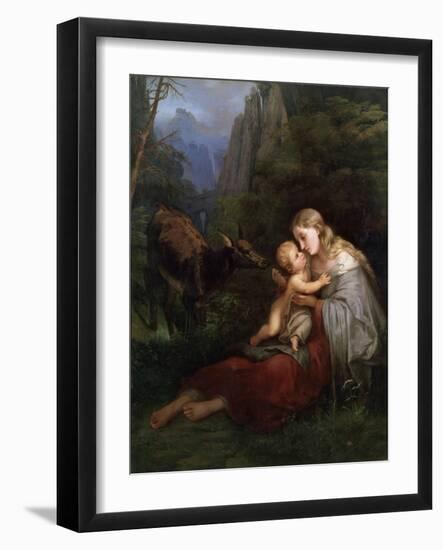 Genevieve of Brabant, 19th Century-Wilhelm Friedrich Herbig-Framed Giclee Print