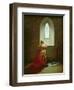 Genevieve of Brabant Baptising Her Son in Prison-Jean Baptiste Mallet-Framed Giclee Print