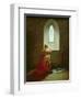 Genevieve of Brabant Baptising Her Son in Prison-Jean Baptiste Mallet-Framed Giclee Print