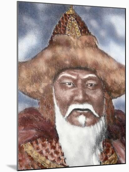 Genghis Khan (1162-1227)-null-Mounted Giclee Print