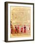 Genghis Khan and his sons by Rashid al-Din-null-Framed Giclee Print