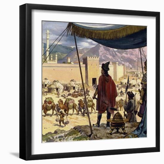 Genghis Khan Decided That Caracorum Would Be His Capital-Alberto Salinas-Framed Giclee Print