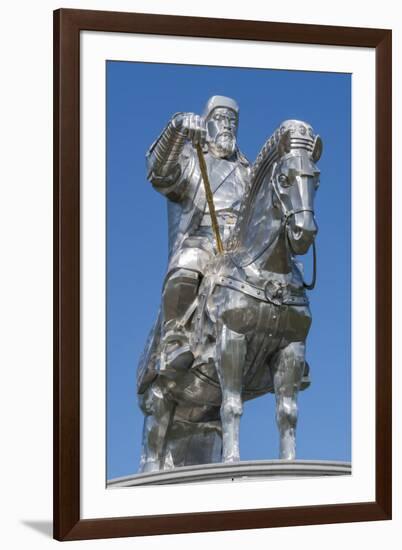 Genghis Khan equestrian statue, Erdene, Tov province, Mongolia, Central Asia, Asia-Francesco Vaninetti-Framed Photographic Print