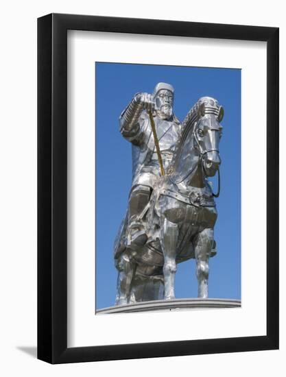 Genghis Khan equestrian statue, Erdene, Tov province, Mongolia, Central Asia, Asia-Francesco Vaninetti-Framed Photographic Print