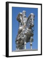 Genghis Khan equestrian statue, Erdene, Tov province, Mongolia, Central Asia, Asia-Francesco Vaninetti-Framed Photographic Print