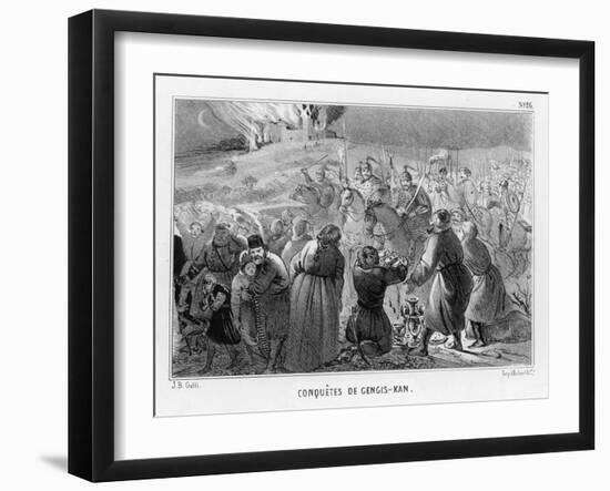 Genghis Khan Invades the West-J.b. Gatti-Framed Art Print