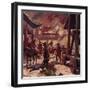 Genghis Khan Killed the Population of Pekin and Razed the City to the Ground-Alberto Salinas-Framed Giclee Print