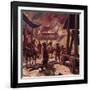 Genghis Khan Killed the Population of Pekin and Razed the City to the Ground-Alberto Salinas-Framed Giclee Print