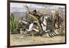 Genghis Khan Leading the Mongols-null-Framed Giclee Print