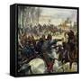 Genghis Khan Led His Army into the Middle East-Alberto Salinas-Framed Stretched Canvas