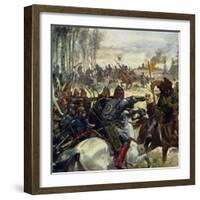 Genghis Khan Led His Army into the Middle East-Alberto Salinas-Framed Giclee Print