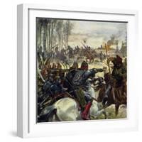 Genghis Khan Led His Army into the Middle East-Alberto Salinas-Framed Giclee Print