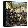 Genghis Khan Marched an Army of 200,000 into China-Alberto Salinas-Framed Stretched Canvas