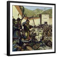 Genghis Khan Marched an Army of 200,000 into China-Alberto Salinas-Framed Giclee Print